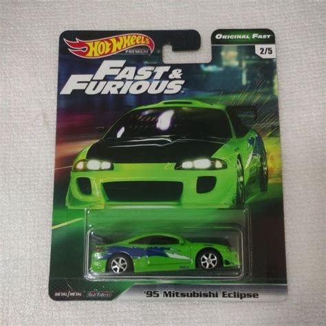 Hot Wheels Premium 95 Mitsubishi Eclipse Fast Furious HW Car Culture Original Fast Series