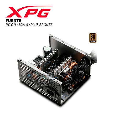 FUENTE XPG PYLON 650W 80 PLUS BRONZE BLACK Jashtech