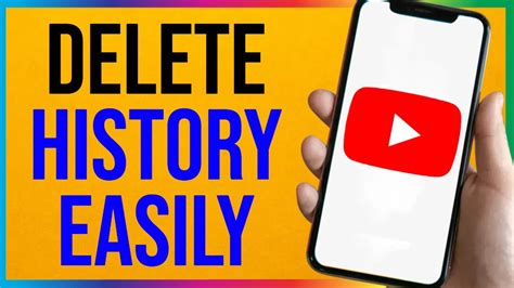 How To Delete Search And Watch History On Youtube Easy Youtube