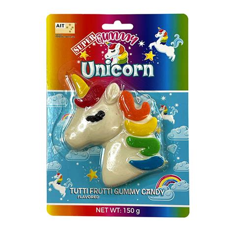 Super Gummy Unicorn Candy 150g Rosss Quality Nuts And Lollies