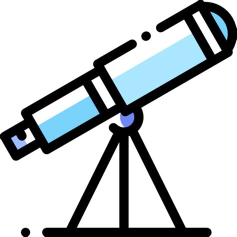 Telescope Detailed Rounded Color Omission Icon