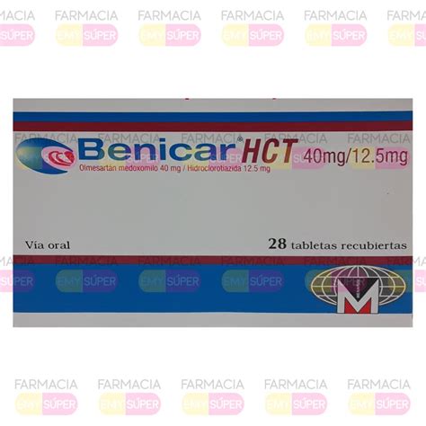 BENICAR HCT 40 12 5 MG 28 TB Farmacia Emy