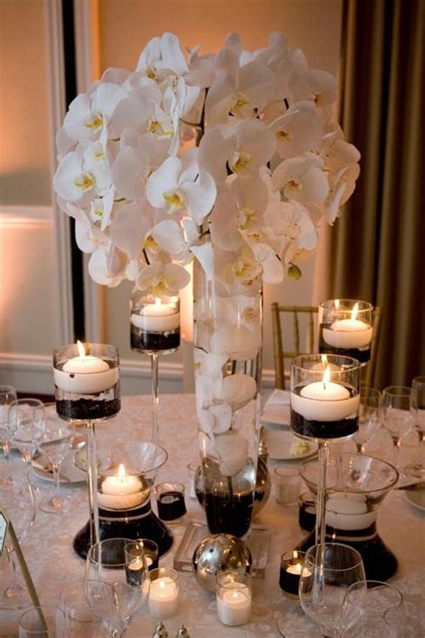 Ngh A C A Hoa Lan H I P Ng I Sao Wedding Centerpieces Black