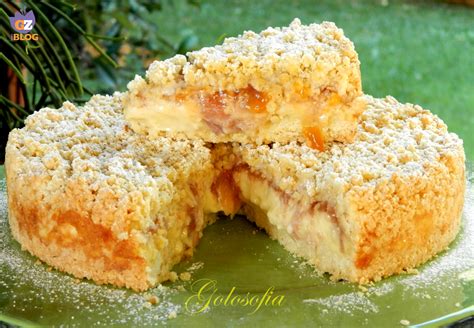 Sbriciolata Con Crema Pasticcera E Pesche Ricetta Buonissima