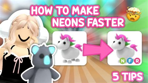 Tips On How To Make Neons Fast In Adopt Me Julianneex Youtube