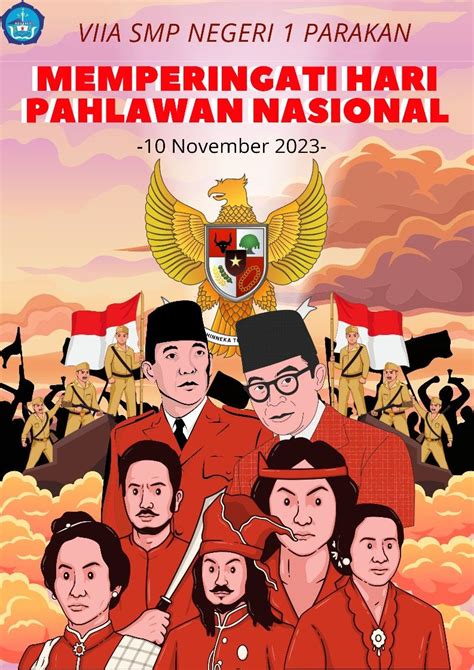 Memperingati Hari Pahlawan Nasional Ilustrasi Poster Desain Poster