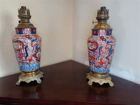 Proantic Pair Of Imari Lamps