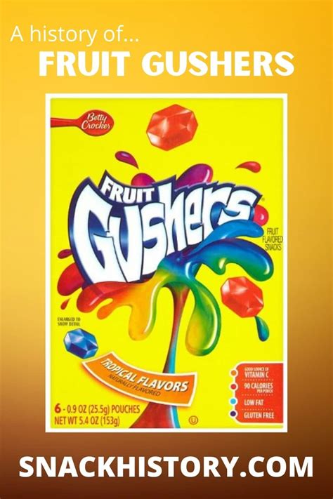 Fruit Gushers (History, FAQ, Flavors & Pictures) - Snack History