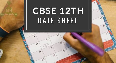 cbse  date sheet  theory practical time table
