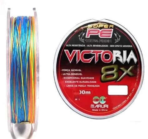 Linha Multifilamento Victoria X Multicolor M Mm Lb Frete Gr Tis