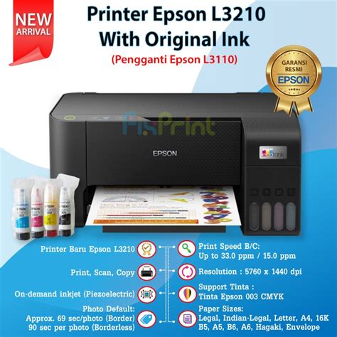 Jual Printer Epson Ecotank L All In One Print Scan Copy New