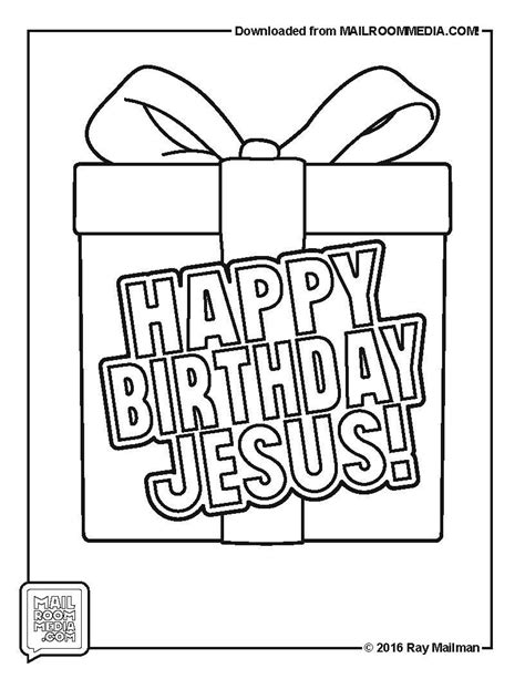 31+ Happy Birthday Jesus Coloring Page | Free Wallpaper