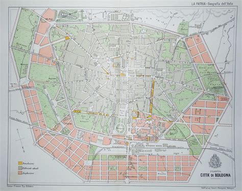 Piante della città Origine di Bologna