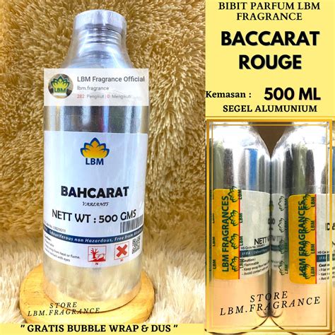 Jual Bibit Parfum Baccarat Rouge 500 Ml Original Lbm Fragrance