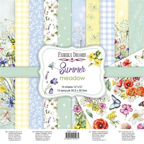 Fabrika Decoru Papier Scrap 30x30 Summer Meadow Zestaw FDSP 01127