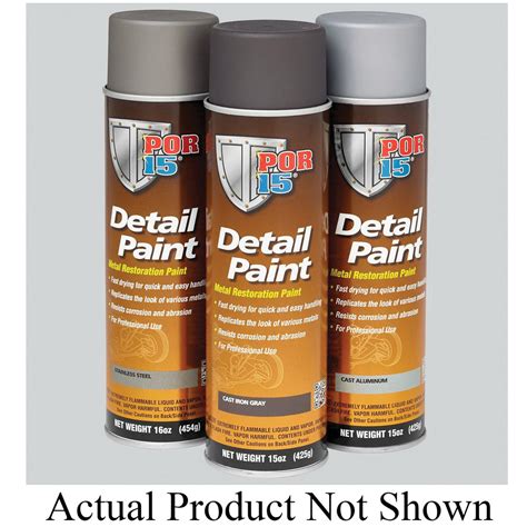 Por 15® 41618 Detail Paint Aluminum 5675 Gl Voc 15 Oz Aerosol Ca