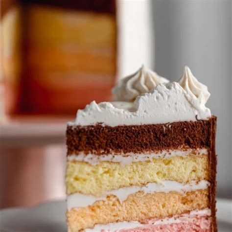 neapolitan layer cake easy  delicious yummy temple