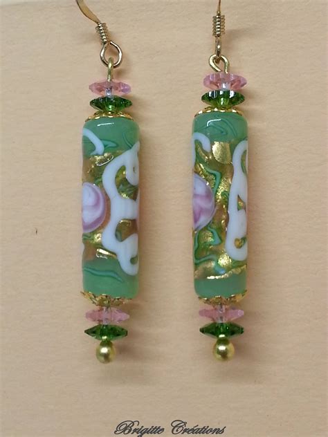 Boucles D Oreilles En Perles De Verre De Murano Authentiques Collection