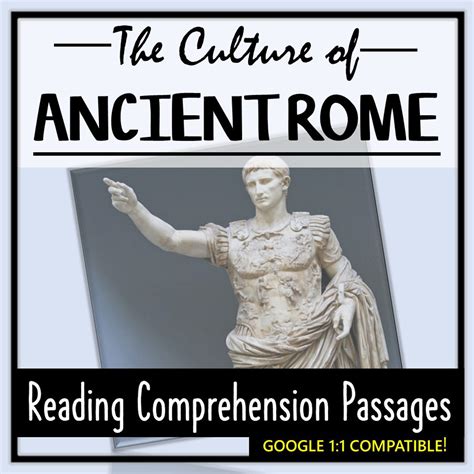 Ancient Rome Reading Comprehension The Culture Of Rome Amped Up Learning