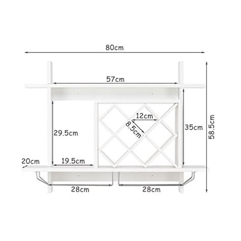 COSTWAY Weinregal mit Weinglashalter Flaschenregal hängend