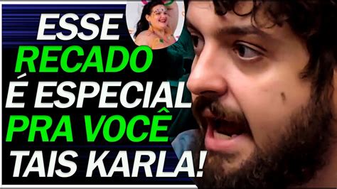 MONARK MANDA RECADO PRA TAIS CARLA E NIKOLAS FERREIRA MONARK TALKS