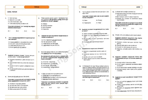 8 Sınıf Fiilimsiler Testi PDF İndir 2024 2025 HangiSoru