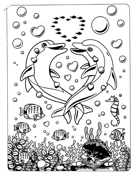 Lisa Frank Dolphin Coloring Pages - Team Coloring