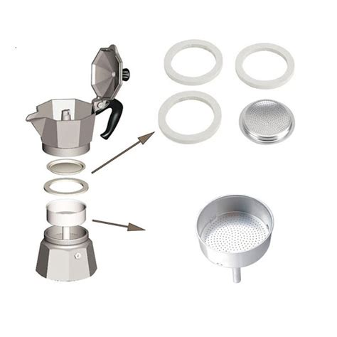 COMBO Ấm Nấu Cà Phê Bialetti Moka Express Màu Đen 3 Ly Và Bếp Điện Nấu