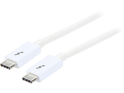 Tblt3mm2mw Thunderbolt 3 Cable 6 Ft 2m White 4k 60hz Usb C Charger Usb