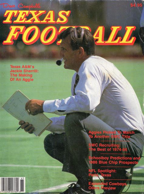 Dave Campbell S Texas Football S Cover Featuring Texas A M Head