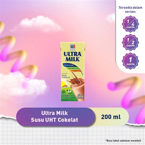 Jual Ultra Milk Chocolate 200 Ml Shopee Indonesia