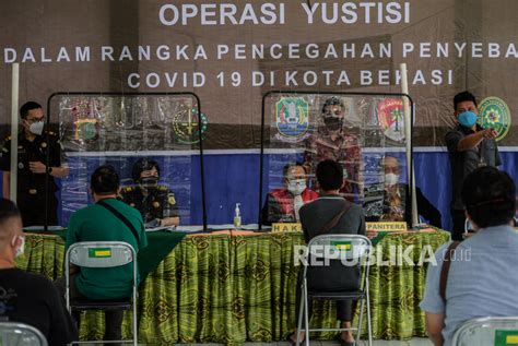 Pemkot Bekasi Gelar Sidang Yustisi Pelanggar Ppkm Darurat Republika