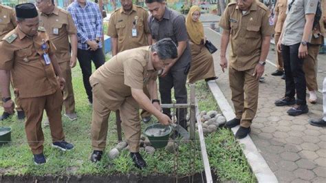 Peletakan Batu Pertama Aula Sman Lubuk Pakam Wabup Harap Pendidikan