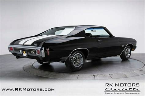 1970 Chevrolet Chevelle Ss Ls6 Tuxedo Black Hardtop 454 Ls6 V8 4 Speed