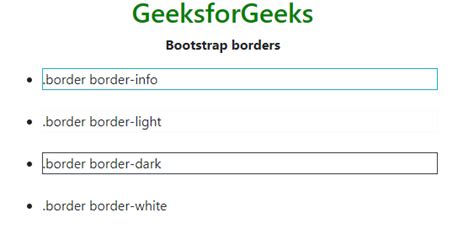 ¿cómo Especificar Colores De Borde En Bootstrap Barcelona Geeks