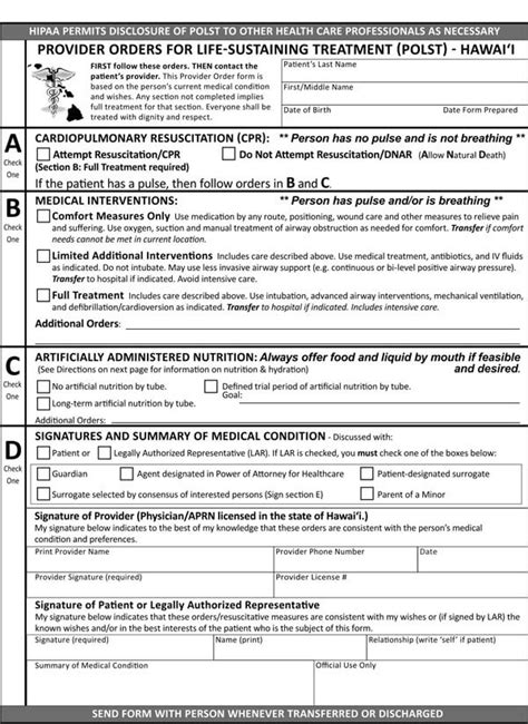 40 Free Do Not Resuscitate Dnr Order Forms Pdf And Word