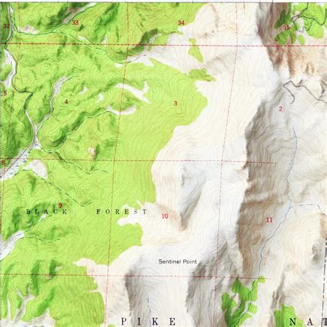 Pikes Peak Map | 3D Relief Map Of Pikes Peak | Geoartmaps