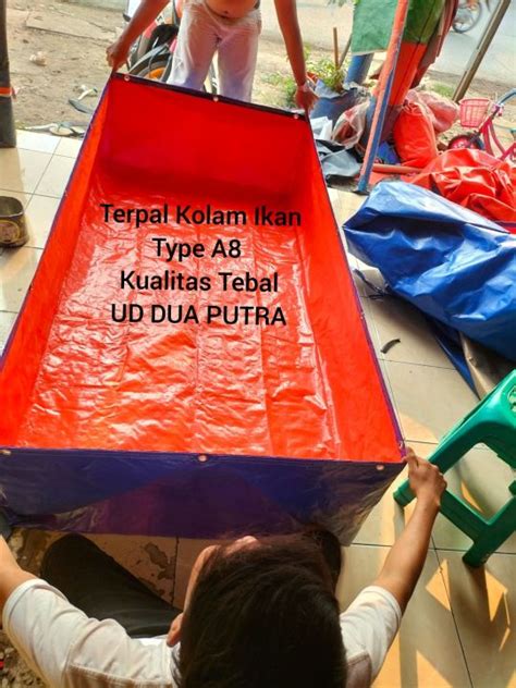 Terpal Kolam Ikan Type A P Cm L Cm T Cm Lazada Indonesia