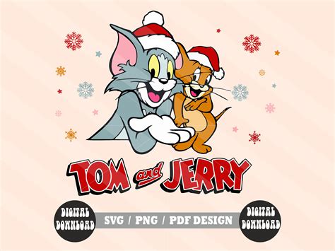 Tom and Jerry Svg, Tom and Jerry Christmas Svg, Tom and Jerry Friends ...