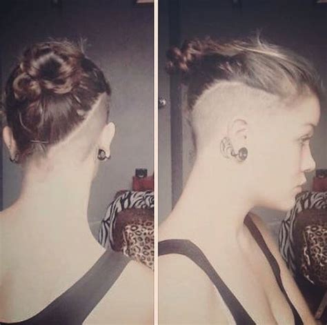 Pin By Josinda York On Hair Half Shaved Hair Messy Hairstyles