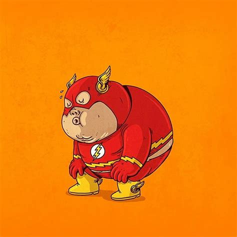 HD wallpaper: cartoon, comics, dc comics, fat, flash, superhero ...