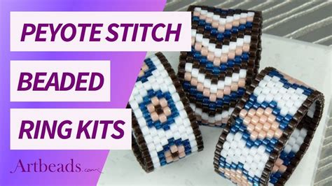 Peyote Stitch Ring Kits With Toho Aiko Seed Beads Jewelry Making