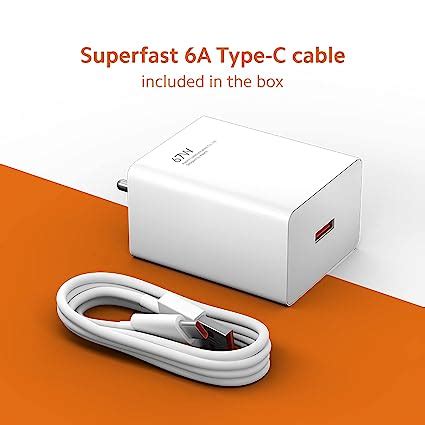 Mi 67W Sonic Charge Combo Mi Xiaomi Redmi Charger Superfast 6A Type C