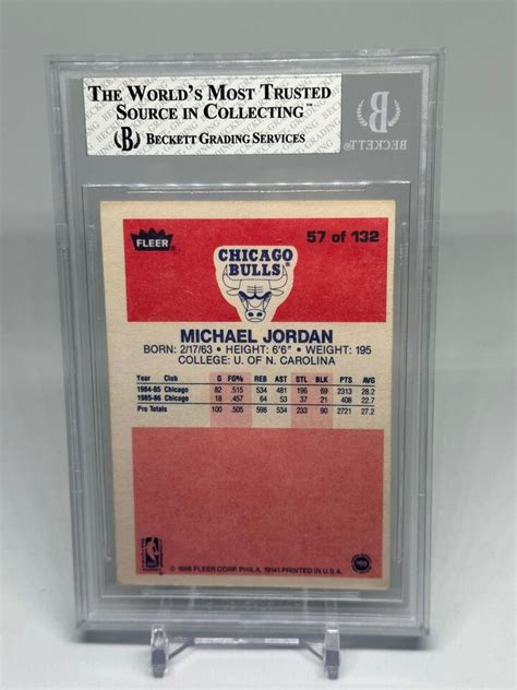 Fleer Michael Jordan Rc Bgs Excellent Chicago Bulls