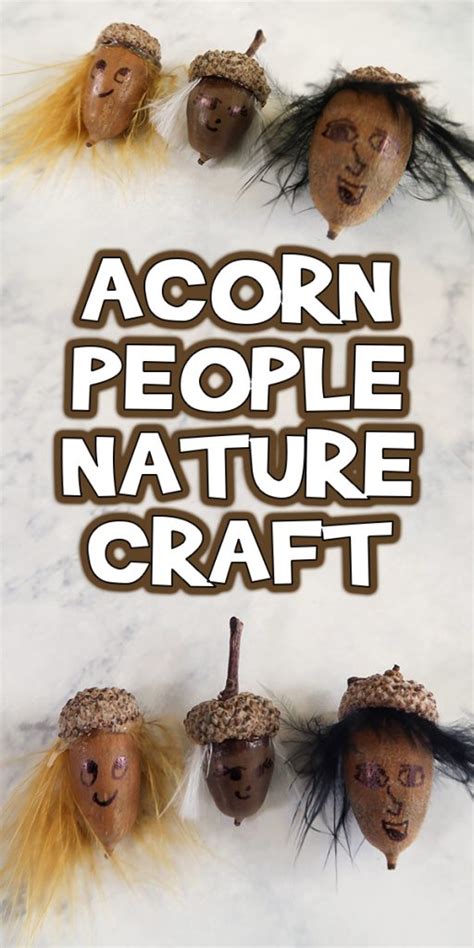 Acorn People Fall Nature Craft | Woo! Jr. Kids Activities : Children's Publishing