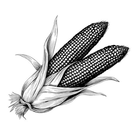 Premium Vector Hand Drawn Sketch Corn Illustration