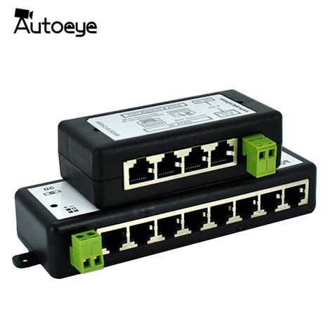 Autoeye New Arrivel Ports Ports Poe Injector Poe Splitter For Cctv