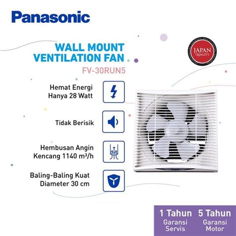 Jual Exhaust Fan Panasonic Wall Kipas Angin Dinding Fv Run Diameter