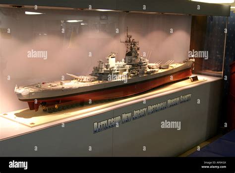 USS New Jersey Museum, scale model of the ship Stock Photo - Alamy