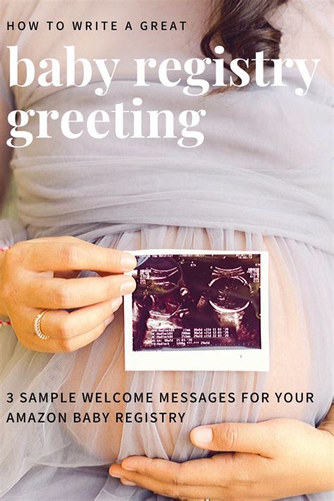 Baby Registry Greeting Sample Welcome Messages The Organized Mom